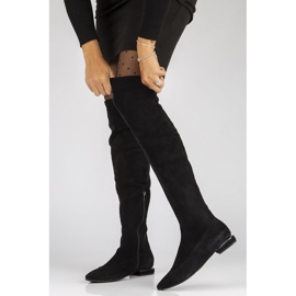 Bottes en daim Filippo 435 noires le noir 4