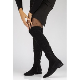 Bottes en daim Filippo 435 noires le noir 5