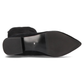 Bottes en daim Filippo 435 noires le noir 3
