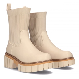Bottines Filippo K996 beiges 1
