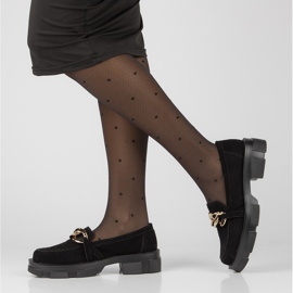 Chaussures en cuir Filippo DP3221/22 Bk S noir 1