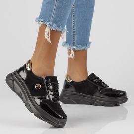 Baskets en cuir Filippo DP3185/22 Bk noir le noir 7