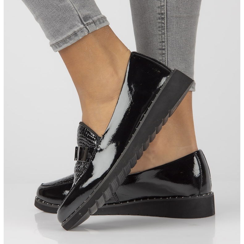 Mocassins en cuir Filippo DP1515 / 22 Bk L noir le noir 2