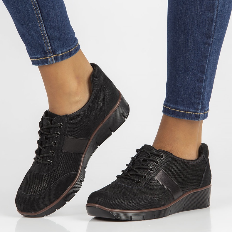 Chaussures en cuir Filippo DP028 / 22 Bk noir le noir 1