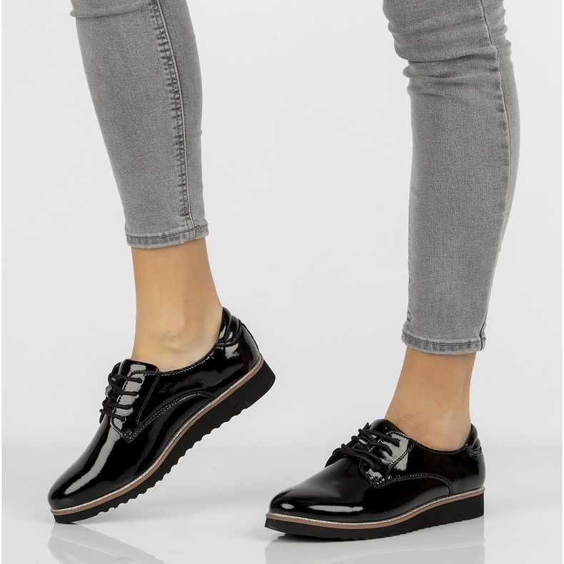 Chaussures en cuir Filippo DP1514 / 22 Bk noir le noir 1