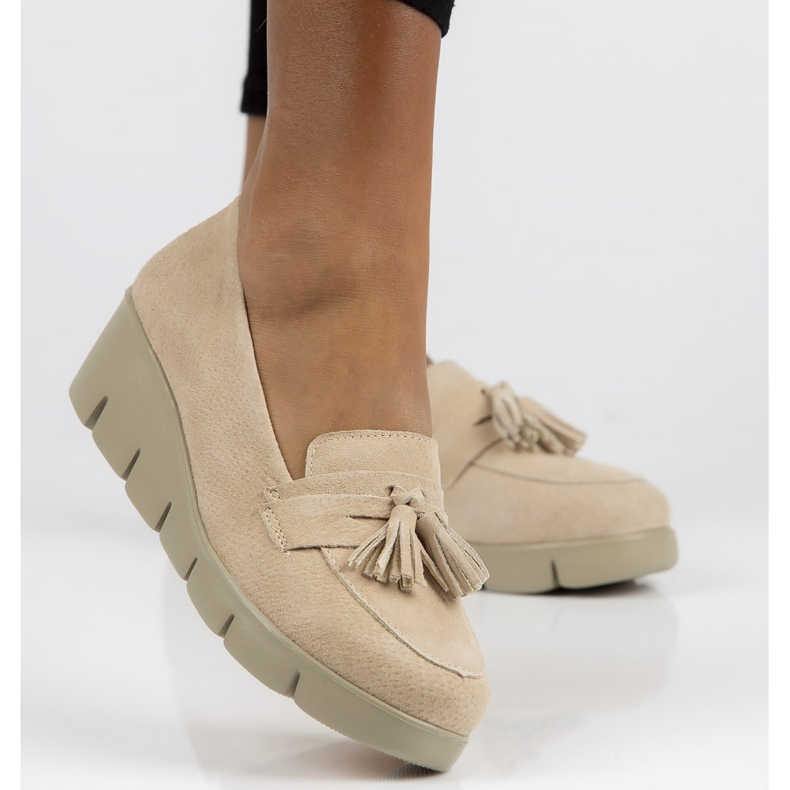 Chaussures en cuir Filippo DP3162/22 Soyez beige 2 Chaussures en cuir Filippo DP3162/22 Soyez beige 2