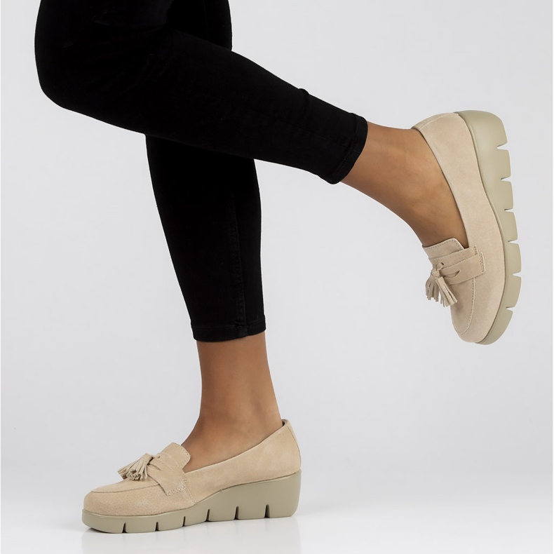 Chaussures en cuir Filippo DP3162/22 Soyez beige 1 Chaussures en cuir Filippo DP3162/22 Soyez beige 1