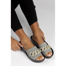 Chaussons en cuir Filippo DK3593 / 22 Gr gris 2