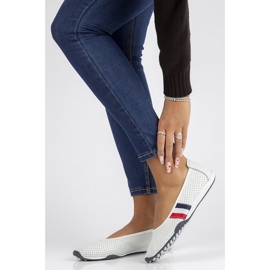 Chaussures en cuir Filippo DP2063 / 22 Wh blanc 1