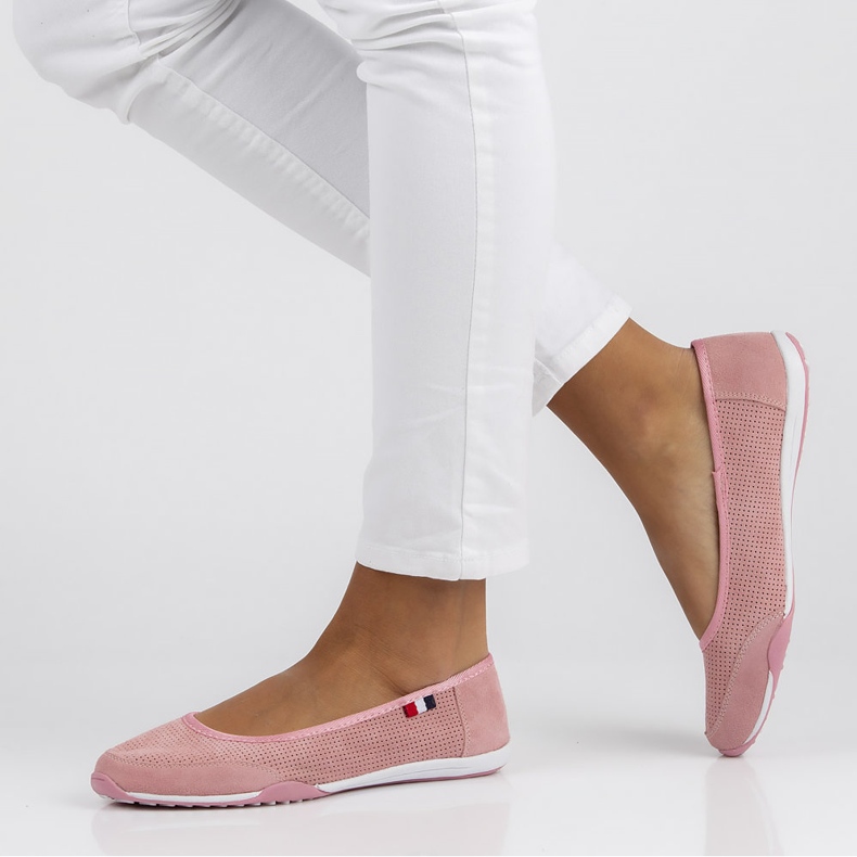 Chaussures en cuir Filippo DP143/22 Pi rose 1