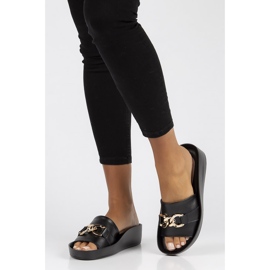 Chaussons en cuir Filippo DK3590 / 22 Bk noir le noir 1