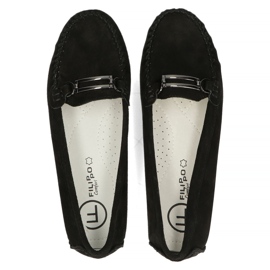 Mocassins en cuir Filippo DP1202/22 noir le noir 7