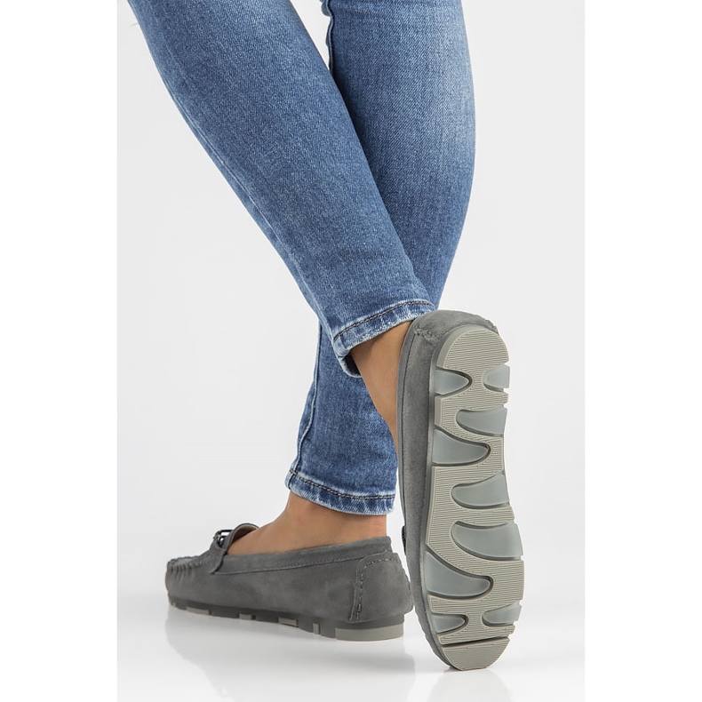 Mocassins en cuir Filippo DP1202 / 22 Gr gris 1 Mocassins en cuir Filippo DP1202 / 22 Gr gris 1