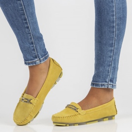 Mocassins en cuir Filippo DP1202 / 22 Yl jaune 5