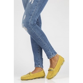 Mocassins en cuir Filippo DP1202 / 22 Yl jaune 4