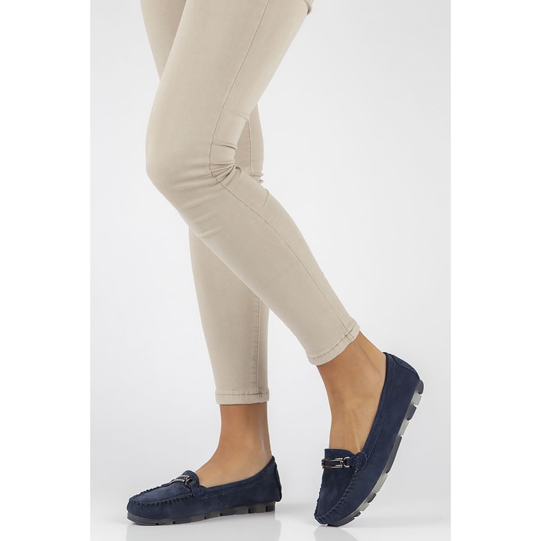 Mocassins en cuir Filippo DP1202/22 Nv bleu marine 1