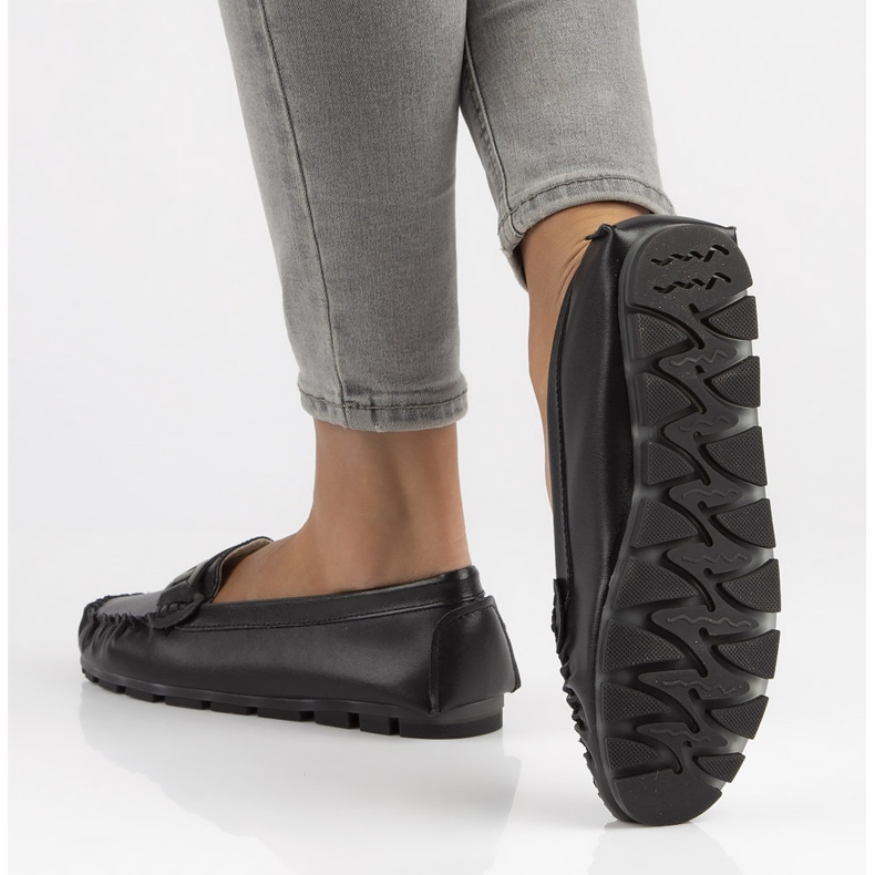 Mocassins en cuir Filippo DP3629 / 22 Bk noir le noir 1