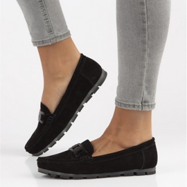 Mocassins en cuir Filippo DP3630 / 22 Bk noir 1