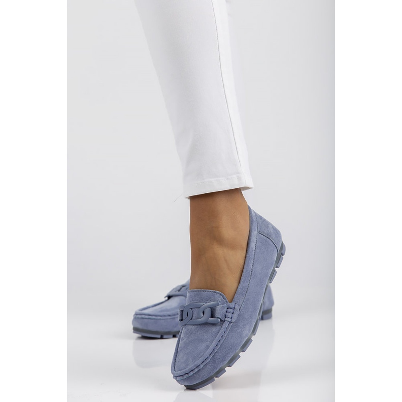 Mocassins en cuir Filippo DP3630 / 22 Bl bleu 1