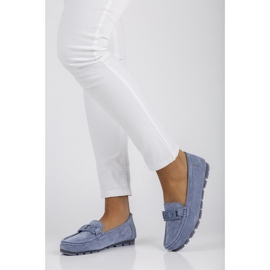 Mocassins en cuir Filippo DP3630 / 22 Bl bleu 7