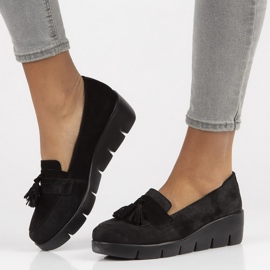 Mocassins en cuir Filippo DP3162 / 22 Bk Su noir le noir 1