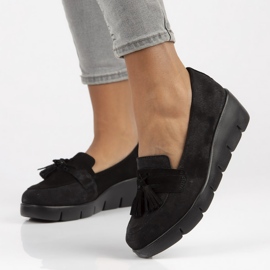 Mocassins en cuir Filippo DP3162 / 22 Bk Su noir le noir 7