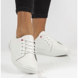 Chaussures en cuir Filippo DP3508 / 22 Wh blanc 1