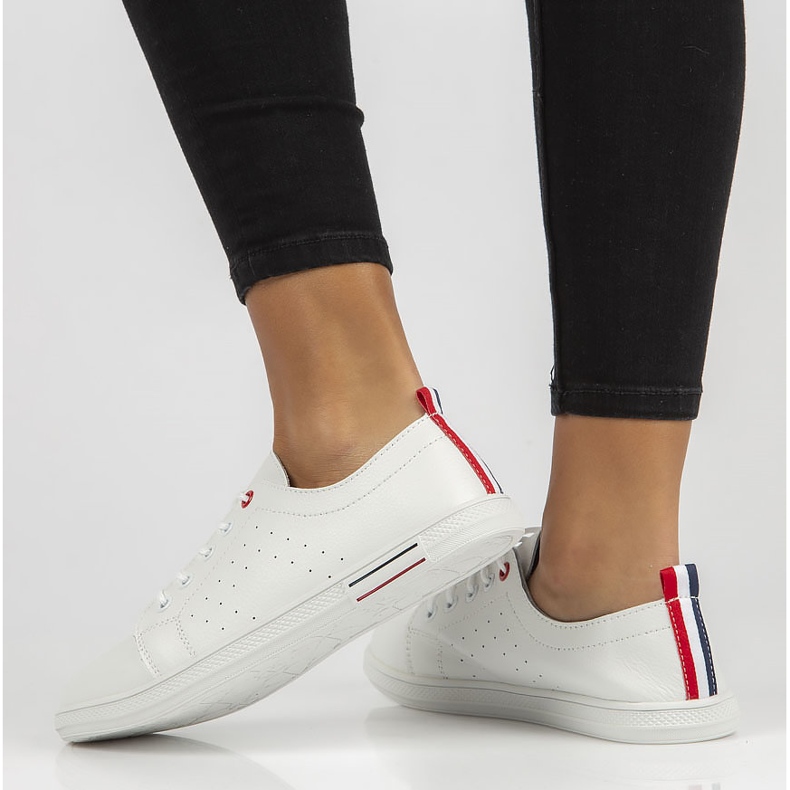 Chaussures en cuir Filippo DP3508 / 22 Wh blanc 2