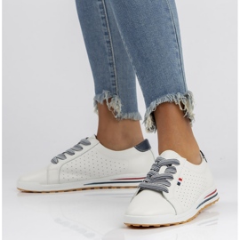 Chaussures en cuir Filippo DP3509 / 22 Wh blanc blanche 3