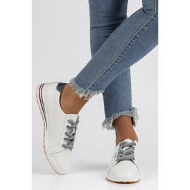 Chaussures en cuir Filippo DP3509 / 22 Wh blanc 2