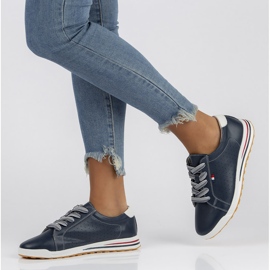 Chaussures en cuir Filippo DP3509/22 Nv bleu marine 1 Chaussures en cuir Filippo DP3509/22 Nv bleu marine 1