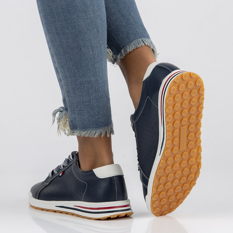 Chaussures en cuir Filippo DP3509/22 Nv bleu marine 2 Chaussures en cuir Filippo DP3509/22 Nv bleu marine 2