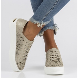 Chaussures cuir FILIPPO DP3529/22 Go dorées 2