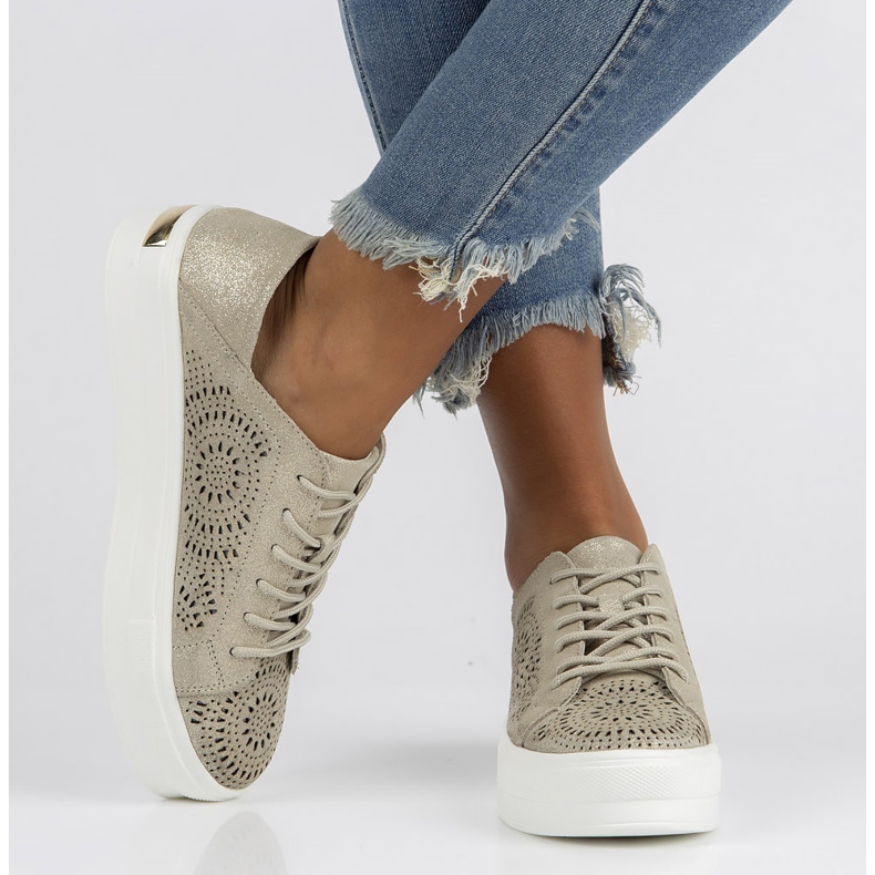 Chaussures cuir FILIPPO DP3529/22 Go dorées 2