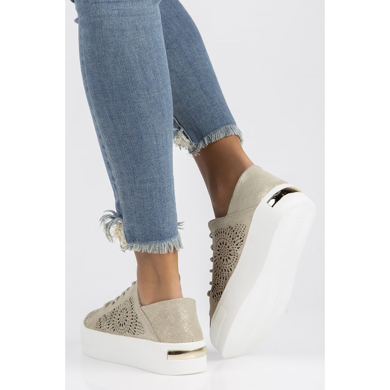 Chaussures cuir FILIPPO DP3529/22 Go dorées d'or 1