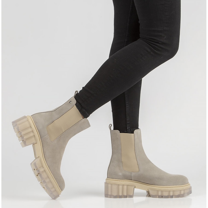 Bottes en daim gris Filippo 30328 2