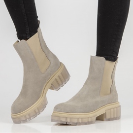 Bottes en daim gris Filippo 30328 7