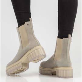 Bottes en daim gris Filippo 30328 3