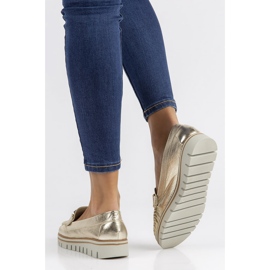 Mocassins en cuir Filippo 10134 or doré 2