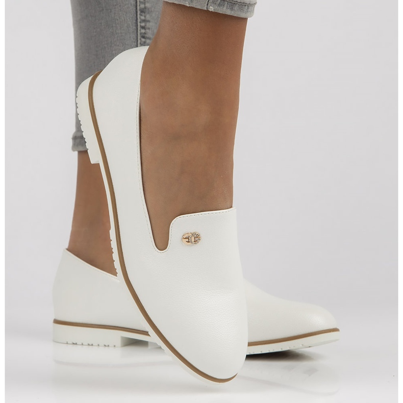 Filippo B5002-BL ballerines blanches 2 Filippo B5002-BL ballerines blanches 2