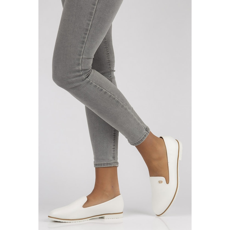 Filippo B5002-BL ballerines blanches 1 Filippo B5002-BL ballerines blanches 1