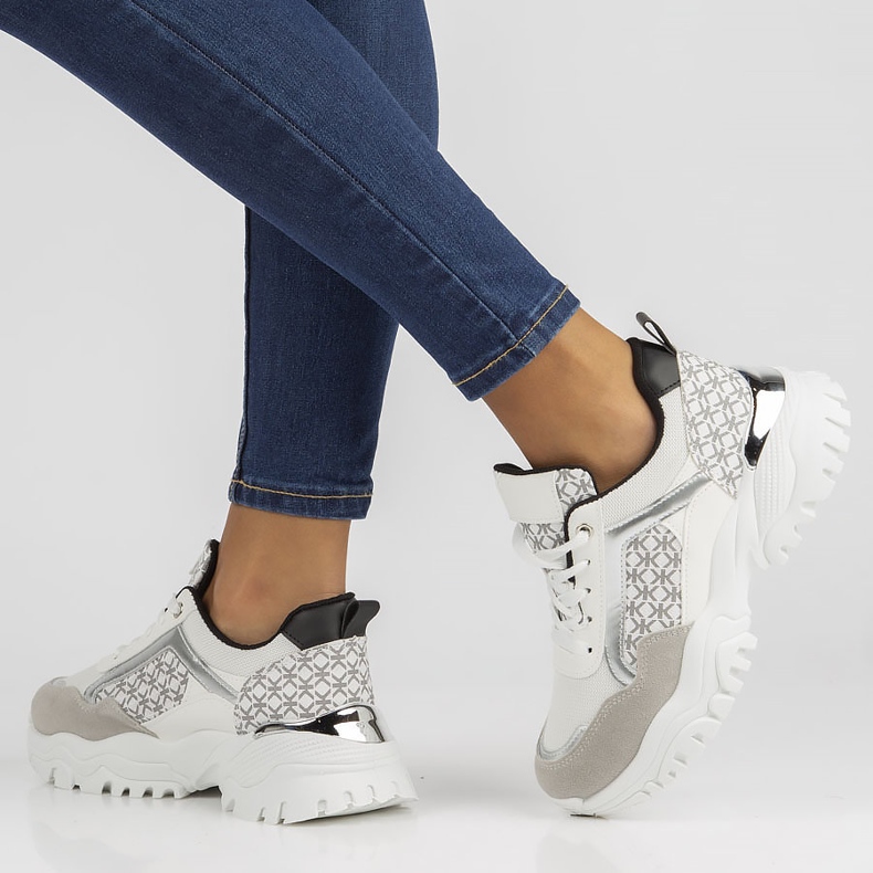 Baskets Filippo BB116 blanches et noires 2