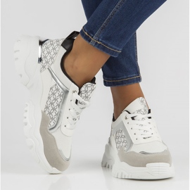 Baskets Filippo BB116 blanches et noires le noir 7