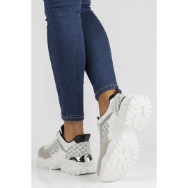 Baskets Filippo BB116 blanches et noires 1