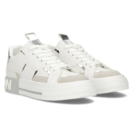 Baskets Filippo GG599 argentées blanche multicolore 5