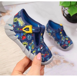Chaussons Befado Jr BEF2M bleu marine 1