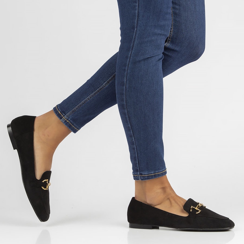 Mocassins Filippo QQ358 noirs 1