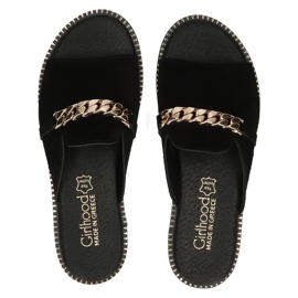 Chaussons Filippo LH-190 en cuir noir 1
