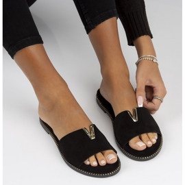 Chaussons Filippo LH-200 en cuir noir 1