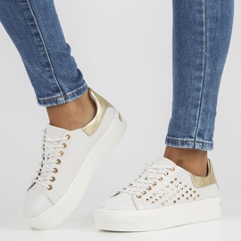 Chaussures en cuir FILIPPO DP3531/22 Wh blanc blanche d'or 2 Chaussures en cuir FILIPPO DP3531/22 Wh blanc blanche d'or 2